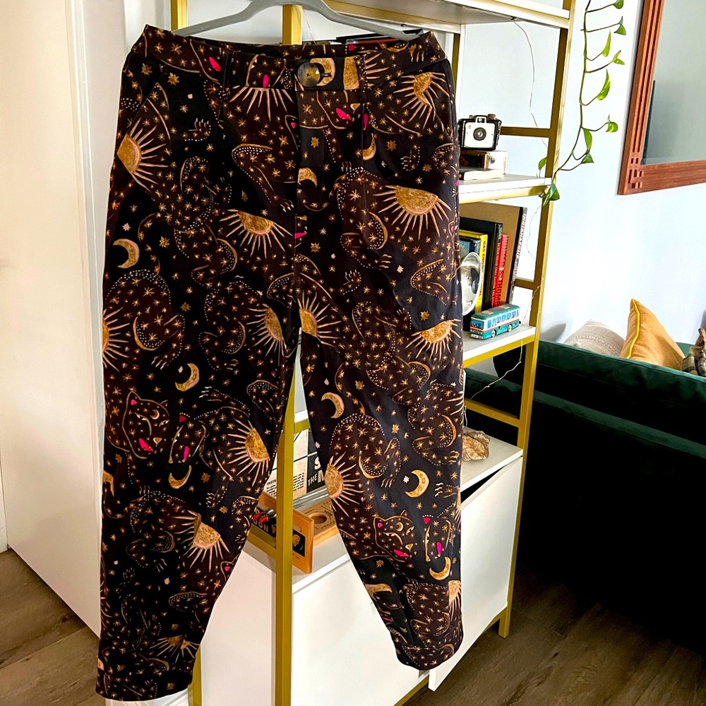 Leopard sky pants